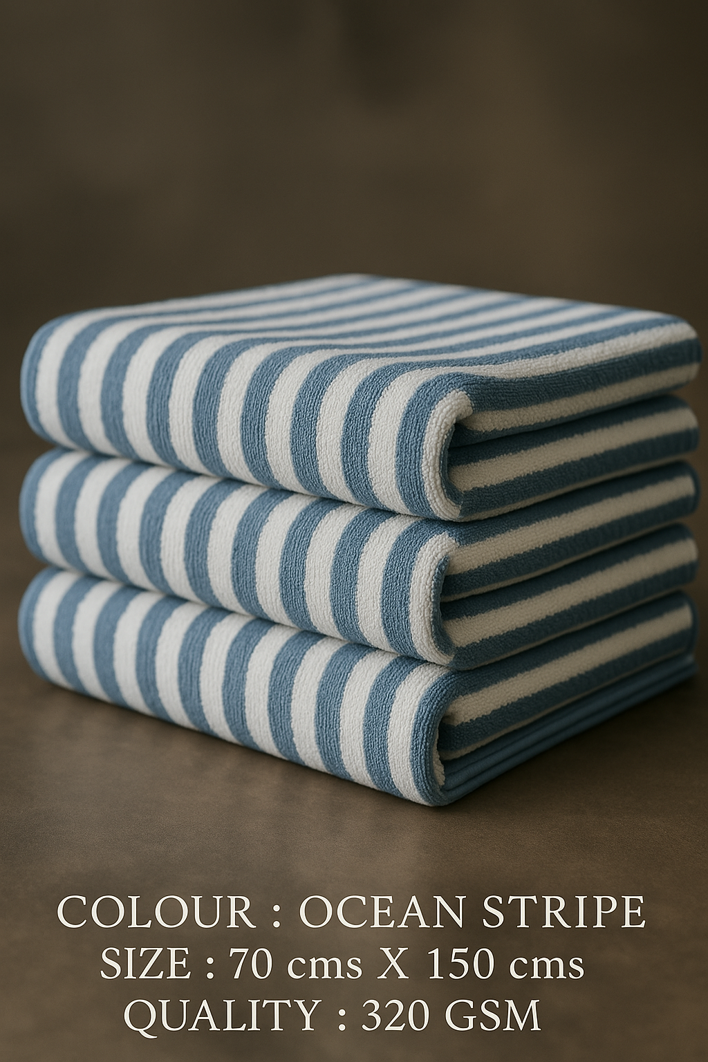 towel ocean stripe